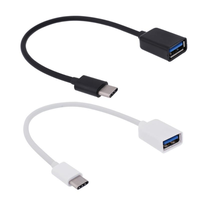 Stok Pabrik Kabel Data Ponsel Usb C, Kabel Otg USB 3.1 Tipe-c Laki-laki Ke USB 3.0 Perempuan, Ponsel untuk Android PVC MGLUO076