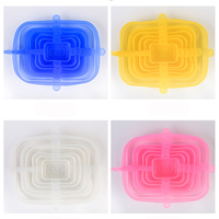 Offre Spéciale – Couvercles Réutilisables en Silicone Extensibles Rectangulaires pour Aliments – Qualité Alimentaire – Idéal Cuisine et Fêtes