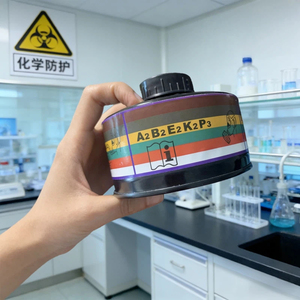 Filtre pour <span class=keywords><strong>masque</strong></span> à gaz industriel A2B2E2K2P3 - Protection complète contre les vapeurs organiques, les gaz acides, l'ammoniac et la poussière - Product Image 5