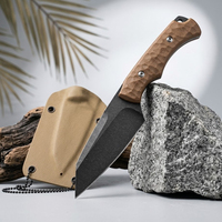 Couteau de chasse portable Meiji G10 à lame fixe en acier 3cr13, couteau de camping professionnel pour la survie en forêt, OEM