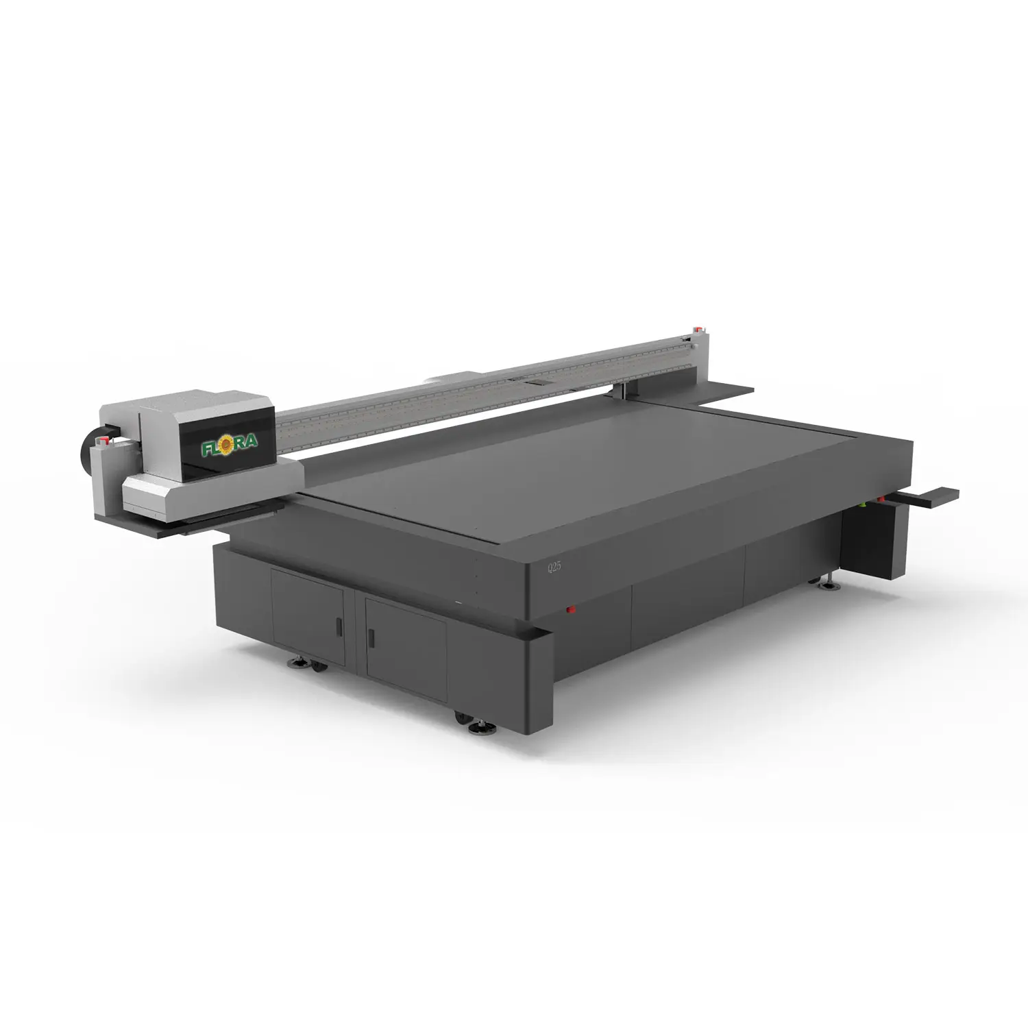 Flora CMYKV stampa digitale Plotter macchina a getto d'inchiostro UV Flatbed stampante 160cm I3200 grande formato Ecolvent stampante con lampada a LED