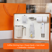 Set Hadiah Bisnis: Cangkir Pengaduk Otomatis, Earbuds Nirkabel, Power Bank, Pijat Leher, Payung, Perlengkapan Perjalanan Kantor, Untuk Karyawan, MOQ Rendah