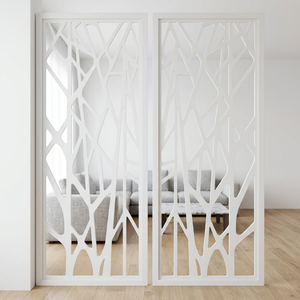 Panneau de séparation de pièce moderne en aluminium anti-corrosion, design motif arbre, surface anodisée pour l'intérieur du salon - Product Image 1