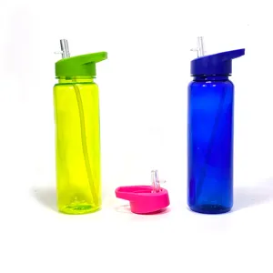 Meist verkaufte Produkte 700ml Kunststoff Sport Wasser flasche kreative Plastik flasche zum Verkauf Wasser flasche klar 23oz Kunststoff Wasser bo