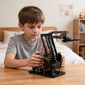 Kit de <span class=keywords><strong>bras</strong></span> robotique Zetok 4DOF, kit de programmation pour l'éducation STEM, projets DIY, <span class=keywords><strong>bras</strong></span> robotique à usage éducatif pour les cartes de développement éducatives - Product Image 4