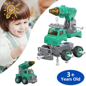 Véhicules jouets à démonter 5 en 1 se transforment en assemblage de tige de robot déformation robot jouet cadeau pour enfants avec <span class=keywords><strong>son</strong></span> <span class=keywords><strong>et</strong></span> lumière - Product Image 2