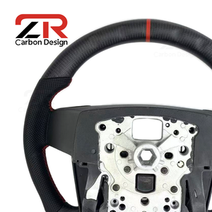 Volant personnalisé avec écran LED en fibre de carbone mate pour Ford <span class=keywords><strong>Raptor</strong></span> F150 6.2 F-150 F250 F350 2009 2010 2011 2012 <span class=keywords><strong>2013</strong></span> 2014 - Product Image 5