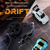 Voiture RC de drift 4x4 2,4 GHz mini 1:64 avec lumières, commande à distance entièrement proportionnelle, volant et accélérateur, voiture jouet en métal, jouet de course en alliage