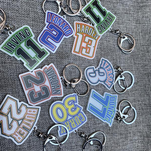 Porte-clés de basket-ball Kobe <span class=keywords><strong>James</strong></span> Curry Harden Wade Iverson, article de collection, souvenir, pendentif - Product Image 3