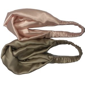100% <strong>Silk</strong> Hair <strong>Headband</strong> with Elastic Ribbon Custom Size and Color <strong>Silk</strong> Scrunchies - Product Image 1