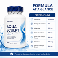Complément alimentaire Aqua Sculpt en capsules végétariennes pour la gestion du poids