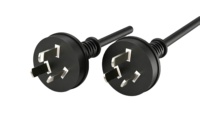 Cable de Extensión de Corriente AU con Certificación SAA AS NZS 3112 a IEC C15, Cable de Alimentación CA de 3 Pines para PC, Monitor, Impresora