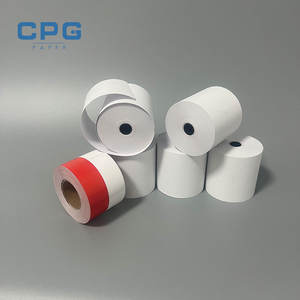 Paquete al por Mayor de Papel para Recibos de Efectivo de 57x50 mm, Sin BPA, 55 g/m², Alta Sensibilidad para Terminales Bancarios, Papel Termosensible de 80 mm - Product Image 1