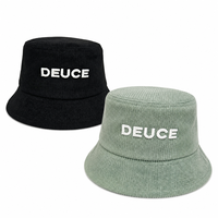 Cappello a Secchiello Unisex in Cotone Corduroy con Ricamo 3D Premium, Stile Streetwear Traspirante, Certificato CE e Conforme RoHS