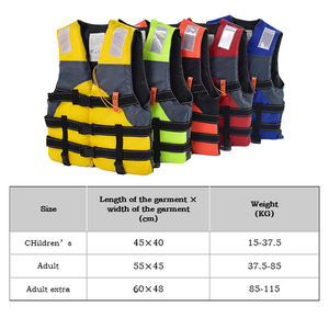 Chaleco Salvavidas de Rescate Equipo de Seguridad para Salvamento Acuático de Alta Flotabilidad - Product Image 5