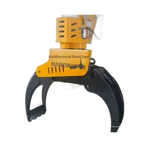 Nouvelle condition entièrement automatique hydraulique coupe-arbre scie Machine pelle électrique <span class=keywords><strong>pince</strong></span> d'exploitation forestière <span class=keywords><strong>pour</strong></span> le travail du bois grue à bois - Product Image 3