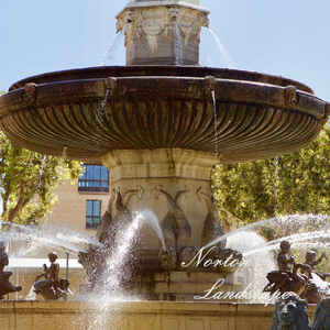 Grande fontaine en pierre pour l'extérieur Sculpture d'un animal Lion Statue et sculpture de figures en marbre Fontaines <span class=keywords><strong>Aix</strong></span> Provence France - Product Image 5