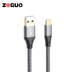 Tùy chỉnh USB 3.1 một để USB C Cáp Nylon bện 10gbps truyền dữ liệu và 60 Wát 3A nhanh chóng sạc cáp cho điện thoại di động sạc - Product Image 1