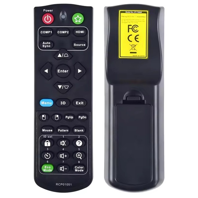 RCP01051 Replaced Remote Control Fit for ViewSonic Projector PJD5155 PJD5250 PJD5151 PJD5153 PJD5255 PJD5253 PJD5555W