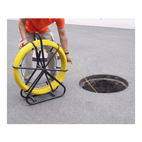 Tiges de tirage de câble en fibre optique FRP de 4,5 mm x 100 m pour le tirage de câbles souterrains