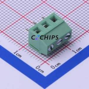 JL124D-38103G01 <b>Screw</b> Terminal <b>Block</b> Through hole Component (THT),P=3.81mm Connector 1x3P 3.81mm Green Through Hole - Product Image 1