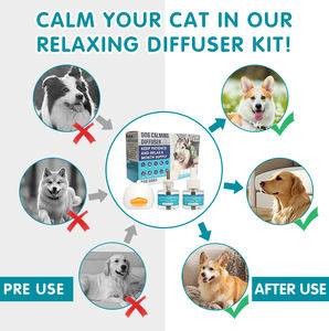 Kit Diffuser Feromon Penenang Berkualitas Tinggi OEM Mengurangi Kecemasan & Meningkatkan Relaksasi untuk Anjing 1 mesin+2 isi ulang - Product Image 6