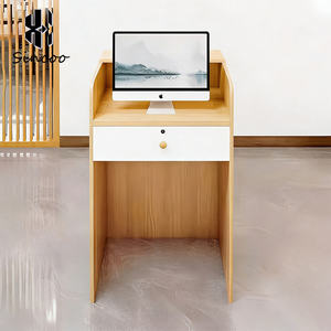Manufacturer Modern Special Design Hair Saloon Small Front Counter Luxury Nail Salon Reception Desk - Product Image 4
