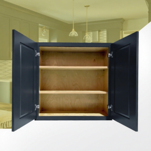 Gabinetes de cocina RTA directos del fabricante 30 "W X 30" H X 12 "D US Apartamento Gabinetes de pared de cocina de madera maciza duraderos al por mayor - Product Image 1