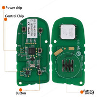 Llave Autel IKEYCL004AL IKEY CL004AL de 4 Botones para Chrysler, Usada con Máquina de Copia de Programación de Llaves de Auto Altra KM100 IM508 IM608S II