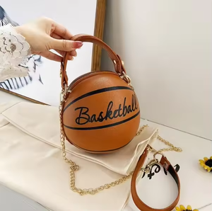 Borsa Personalizzata a Sfera da Donna Nuova Collezione Autunno Inverno 2025 Borsa a Tracolla con Catena a Forma di Pallone da <span class=keywords><strong>Basket</strong></span> Borsa a Mano a Forma di Pallone da Calcio - Product Image 4