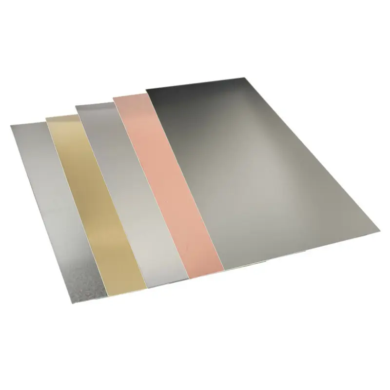 Mooie Prijs Geborsteld Gouden/Zilver/Koper Metalen Borden Lakens Aluminium Sublimatie Blanks