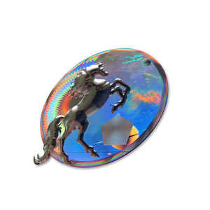 Custom Made Tires Dash Label <b>3d</b> Hologram Laser Sticker Round Kiss Cut Label Sticker Sheet - Product Image 3