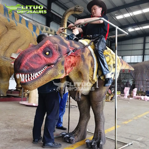 Disfraz de Dinosaurio para Adultos <span class=keywords><strong>con</strong></span> Patas Ocultas para Caminar y Montar - Product Image 4