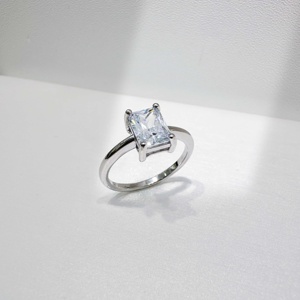 high quality plata 925 sterling silver wedding engagement <b>ring</b> custom fashion Four Leaf Clover <b>dainty</b> Zirconia <b>rings</b> for women - Product Image 5