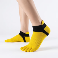 Chaussettes respirantes à cinq doigts, séchage rapide, invisibles, pour la course et l'entraînement estival