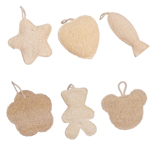 Zenidoo Cartoon Flower-Shaped Loofah <b>Bath</b> Towel Natural Sponge Scrub for Adults and Children - Product Image 1