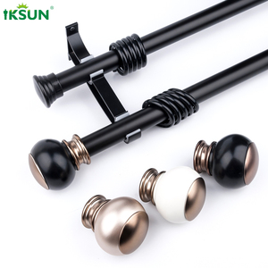 Wholesale Aluminium Alloy Window Accessories Ring Curtain <b>Pole</b> Rod Gold Brackets for Household - Product Image 4