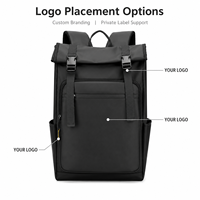 Mochila Porta Laptop de Gran Capacidad, para Negocios, Viajes, Impermeable, para Estudiantes, para Hombres, Personalizable