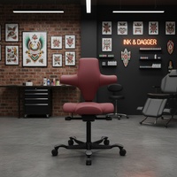 Chaise ergonomique à selle avec dossier, tabouret roulant réglable pour clinique dentaire et salon de beauté