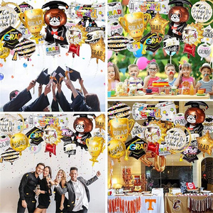 Vendita calda Mini Congratulation laureato in lamina palloncino per feste <span class=keywords><strong>con</strong></span> mongolfiera <span class=keywords><strong>con</strong></span> <span class=keywords><strong>disegno</strong></span> di Diploma di dottore di Koala orso scimmia - Product Image 6