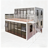 Maison préfabriquée en conteneur, prix des maisons préfabriquées, 3 chambres préfabriquées et salon, maison de 40 pieds prête à la vente, pliable