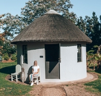 Maison de vacances glamping bungalow préfabriqué maison ronde préfabriquée pour l'hébergement