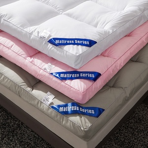 Classe una certificazione autorevole 100% cotone imbottito lussuoso hotel personalizzato materasso verticale <span class=keywords><strong>rosa</strong></span> di 5cm di spessore - Product Image 2