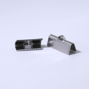 Résultats de bijoux simples Clip ouvert Rectangle <span class=keywords><strong>pince</strong></span> fin en acier inoxydable <span class=keywords><strong>Bracelet</strong></span> fermoir ruban sertissage fin pour la fabrication de bijoux - Product Image 3