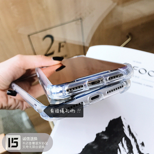 Coque miroir antichoc en TPU souple pour iphone, compatible modèles 6, 6S Plus, 7, 8, 8, XS MAX, SE, XR, 8, 11, 12, 13 Pro Max, <span class=keywords><strong>mini</strong></span>, <span class=keywords><strong>X</strong></span>, 10, 8Plus, transparente - Product Image 3