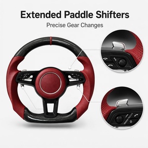 Volante Deportivo Completo en Alcántara para Porsche 911 992 <span class=keywords><strong>GT3</strong></span> RS, Estilo Personalizado con Costuras y Color a Medida - Product Image 4