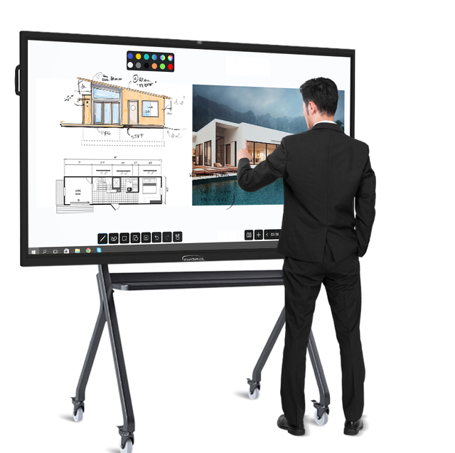 JOMEtech 65/75/86/100inch Ram Lcd Led Tv Panel Touch Screen Interactive Flat Panel for Education Maxhub
