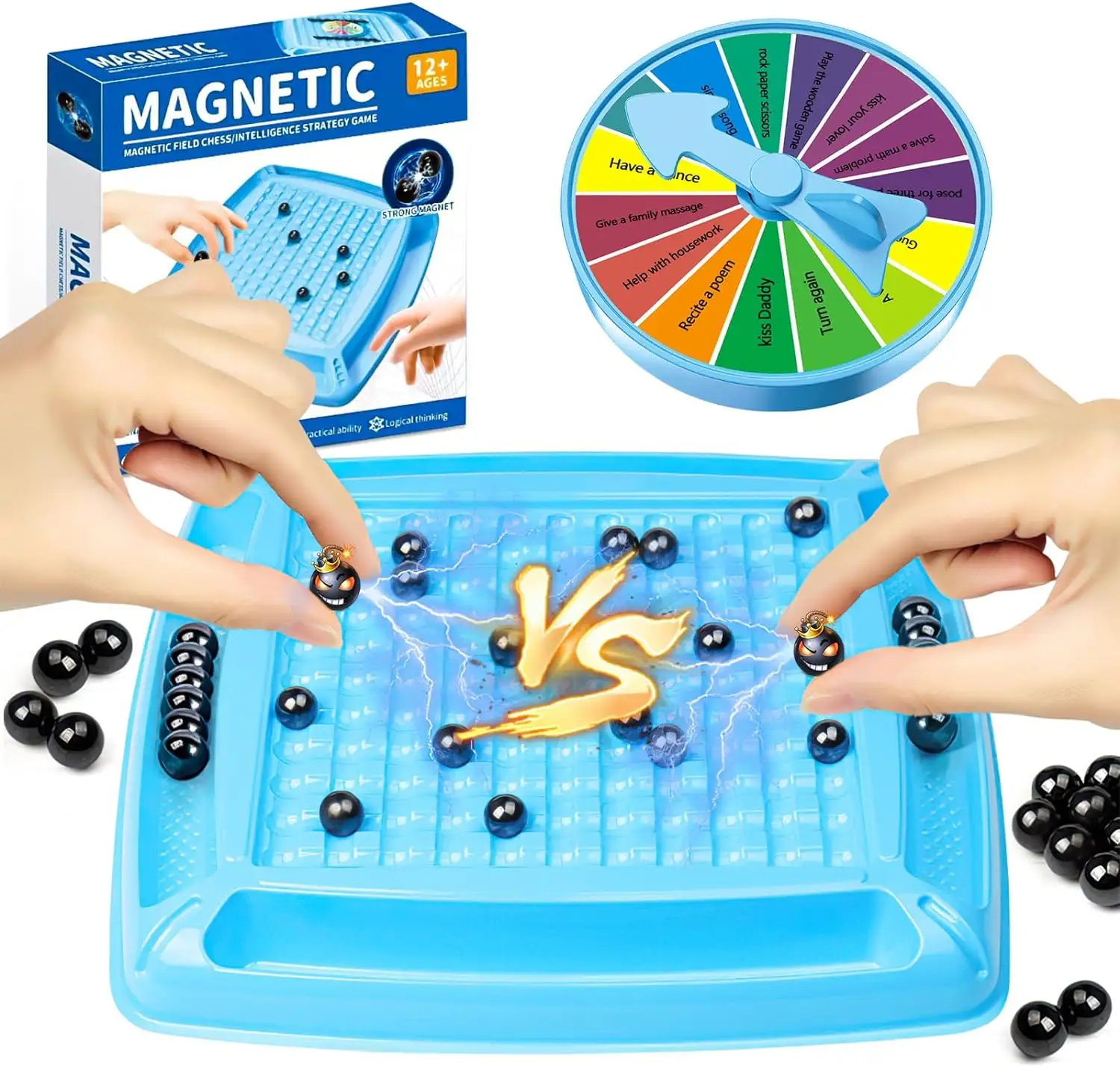 Gioco magnetico di scacchi nuovo gioco di scacchi magnetico con pietre famiglia magnete gioco con 20 rocce