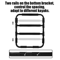 STARRYHEART Rack pour kayak RV Support de kayak sur pied avec attelage