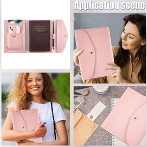 Personalized PU Leather Promotional Handmade Notebook Cover Card Slots Refillable Case A5 Travelers Envelope Welcome <b>Gifts</b> - Product Image 3